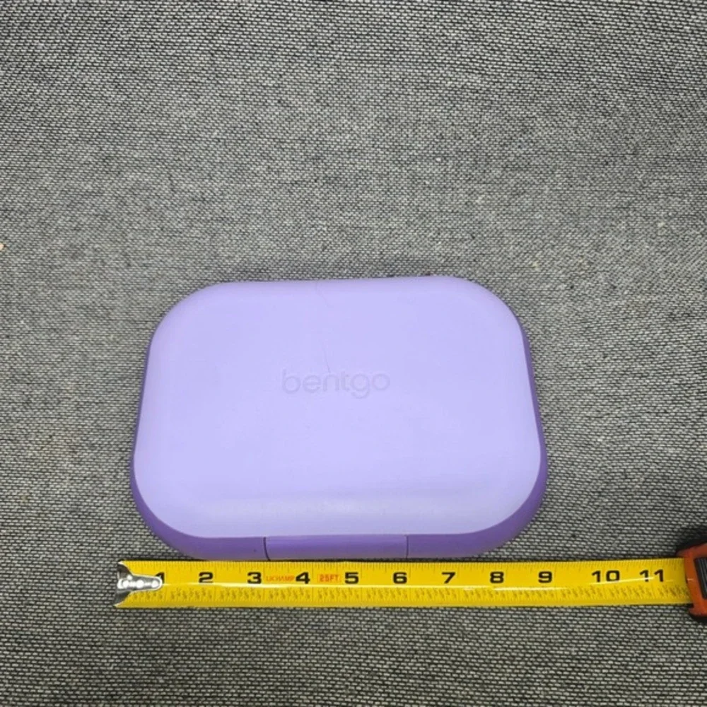 Bentgo Kids Bento Lunch Box Purple 5Compartment Leak-Proof School Good Condition